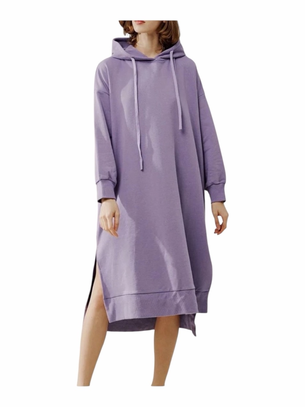 Nap Lounge Wear Purple Oversized Pullover Hoodie Dress Size Large